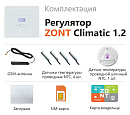 ZONT Climatic 1.2 Погодозависимый автоматический GSM / Wi-Fi регулятор (1 ГВС + 2 прямых/смесительных) с доставкой в Читу